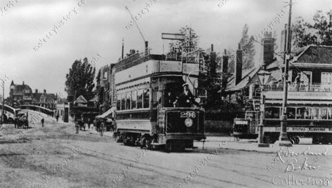 Trams at Hampton Court