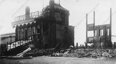 Hurst Park Racecourse - suffragette arson attack