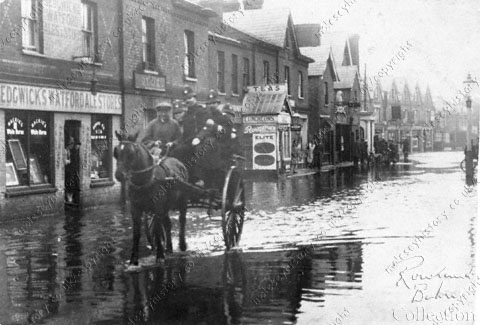 Walton Road in flood