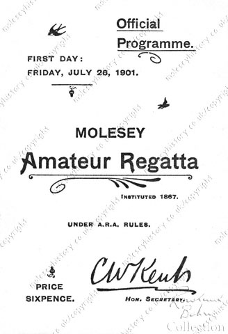 Molesey Amateur Regatta - official programme 1901