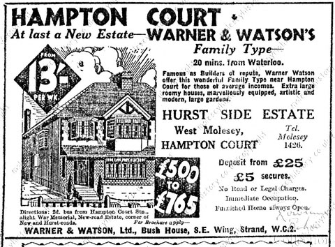 Hurst Side Estate advertisement