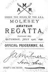 1898 Regatta programme