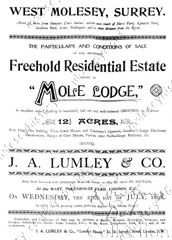 Mole Lodge sale catalogue