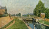 Alfred Sisley painting of Molesey Lock